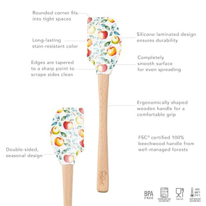 Tovolo Wood Silicone Spatula Apple Orchard