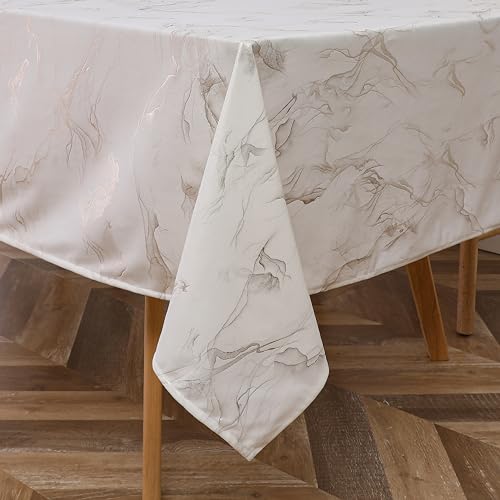 Majestic Tablecloth, Stormy Velvet with Gold,