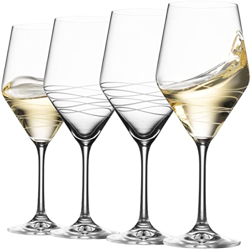 16 OZ. Wine  Glasses Swivel Design 4 PC