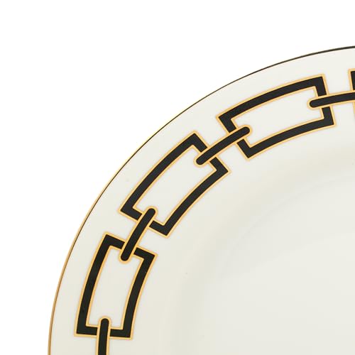 Abbey Black Chain With Gold Bone China 20PC Set