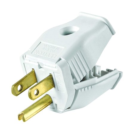 HINGED PLUG 15A WHITE