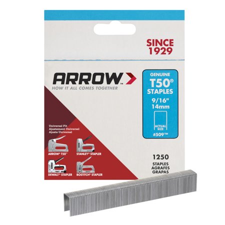 ARROW STAPLES-#509 T50-9/16"