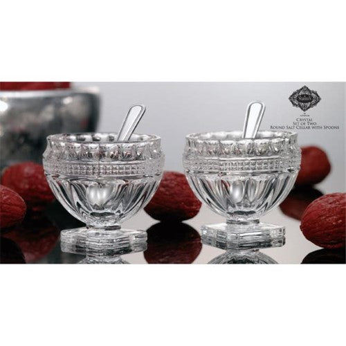 Bradford Set Of 2 Crystal Salt Cellars