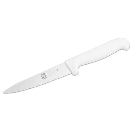 Icel Paring Knife (White, 4.5", Pointy Serrated)