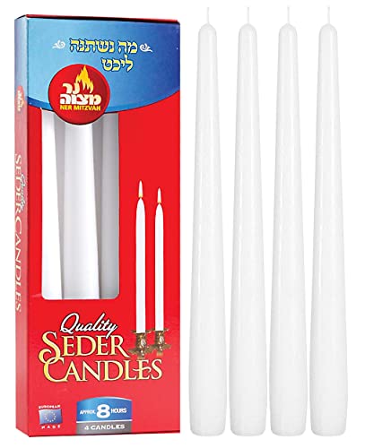 4PK. European Seder Candles 8-Hour 1