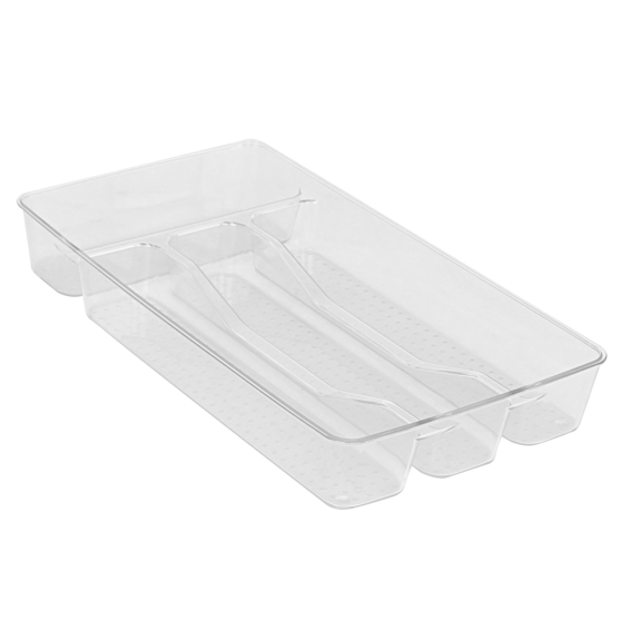 4 Section Acrylic Cutlery Organizer 1