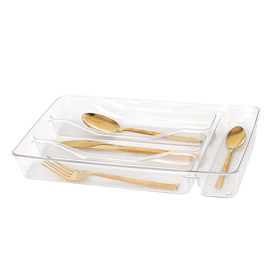 4 Section Acrylic Cutlery Organizer 4