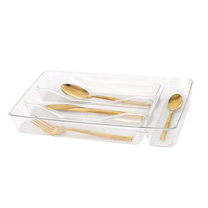 4 Section Acrylic Cutlery Organizer 4