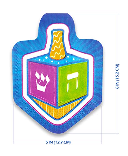 10Pk Dreidel Shaped Napkins