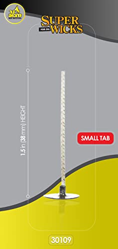 50PK. Super Wick 1 1/2" wick Small Tab
