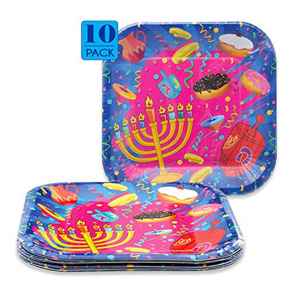 10PK Paper Plates 7"""