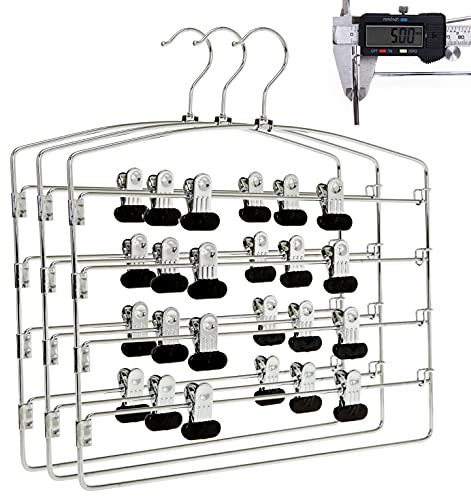 heavy Duty 4 Tier Rack  W Clips Swivel Hook