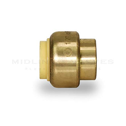 1/2'' Push Fit Stop End Pex Or copper