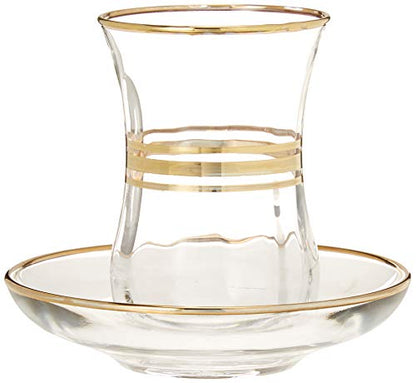 Gold Rimmed Kiddush Cups