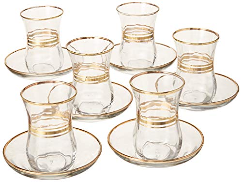 Gold Rimmed Kiddush Cups