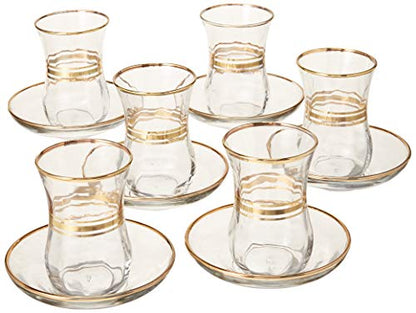 Gold Rimmed Kiddush Cups