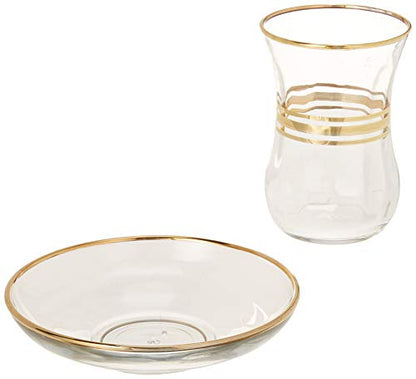 Gold Rimmed Kiddush Cups