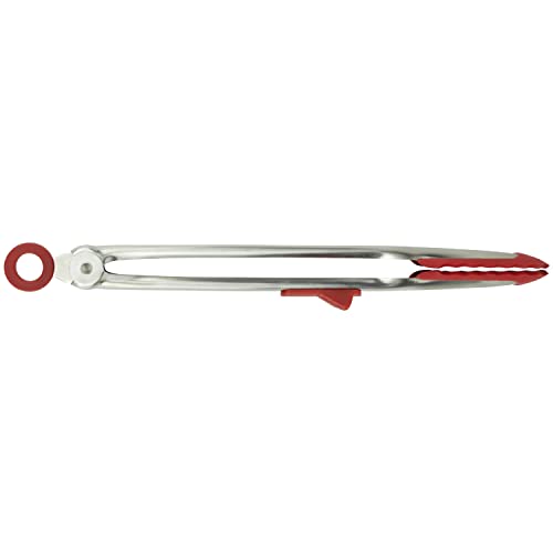 Tovolo Silicone Tip Top Tongs Red