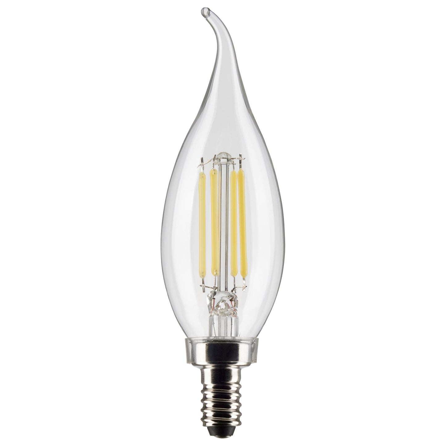 Satco Led Chandlier Bulb Flame Tip 60 Wt 3000k