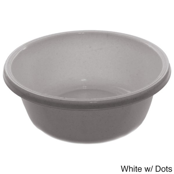 Wash Basin Plastic (White Speckled, Medium 28 CM 1147)