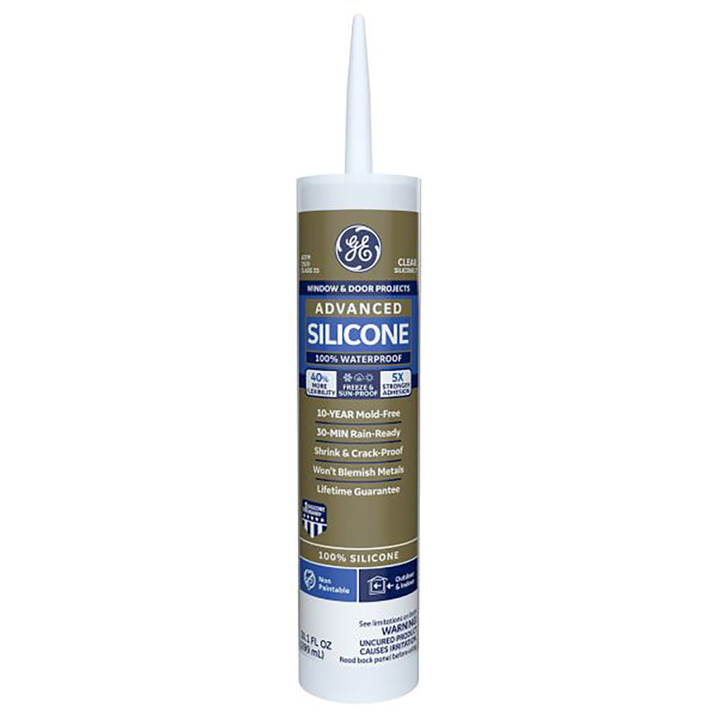 Ge Silicone 2 Window & Door Clear 10 Oz.