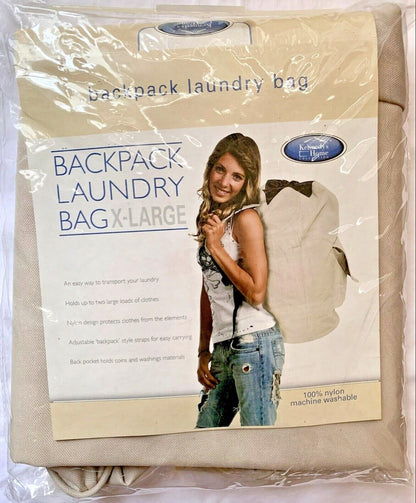 LAUNDRY BAG BACKPACK ASST