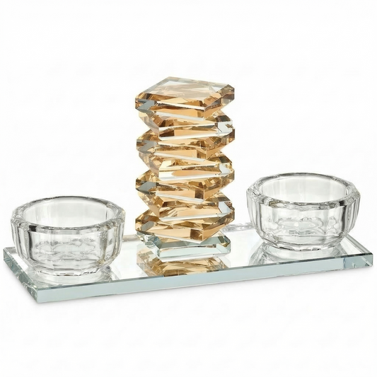 Colored Crystal Salt Holder