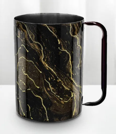 Powder Coated Wash Cup Black & Gold
