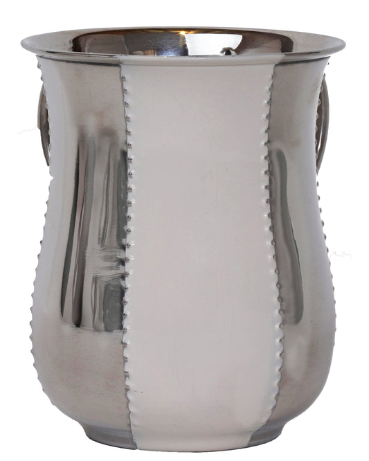 Stainless Steel Washing Cup Ivory Doted