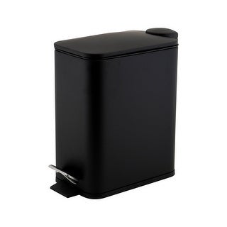 5L Slim Rectangular Pedal Bin with Soft Close Lid for Kitchen and Bathroom Use 3