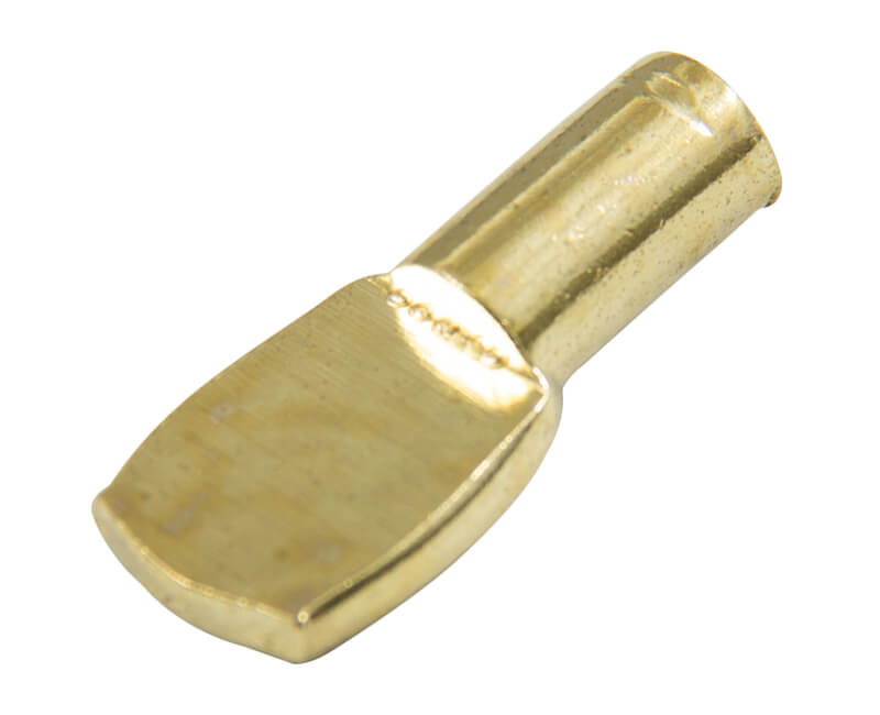 5MM Shelf Rest - Brass Plated 12 Pk