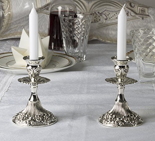 5'' candle stick silver plated 2