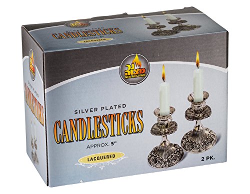 5'' candle stick silver plated 3