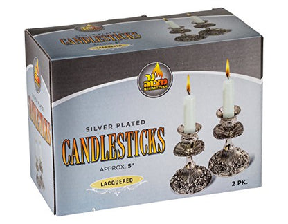 5'' candle stick silver plated 3