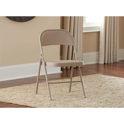 Cosco Metal Folding Chair Linen