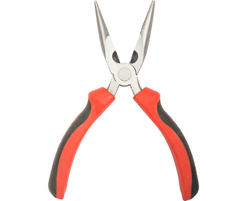 6-1/2" LONG NOSE PLIER CHROME NICKEL DOUBLE DIPPED