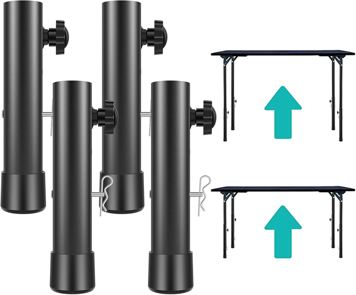 4 Pack Folding Table Risers – FRIEDS