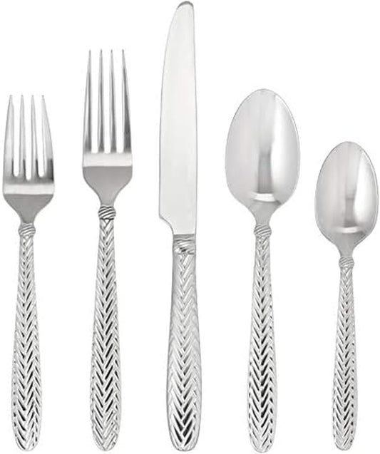 Wallace 45PC Reins Flatware Set Service For 8