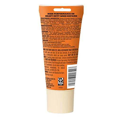 Wood Filler 6oz White Wood Filler Tube