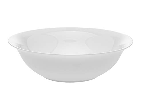 White Salad Bowl 9"