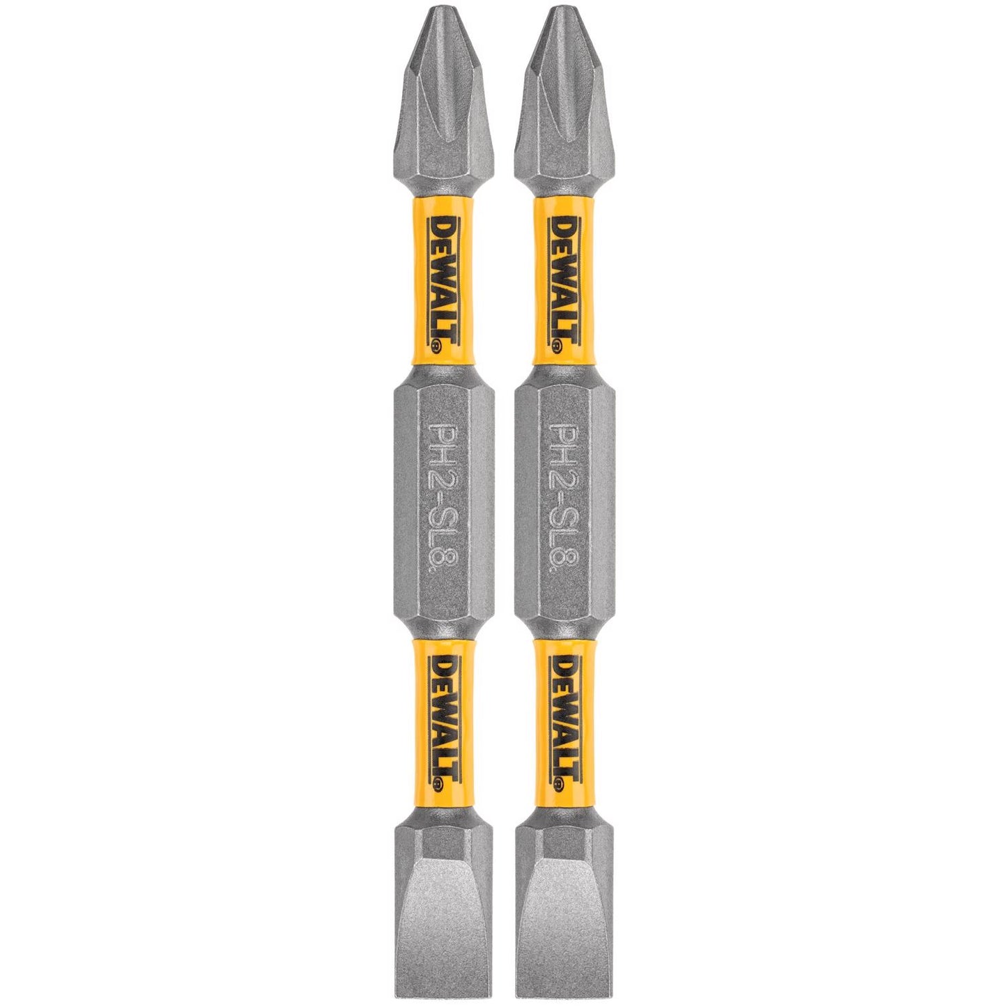 Dewalt Maxfit 2-3/4'' #2 Phillip #8 Slotted Bits 2Pk