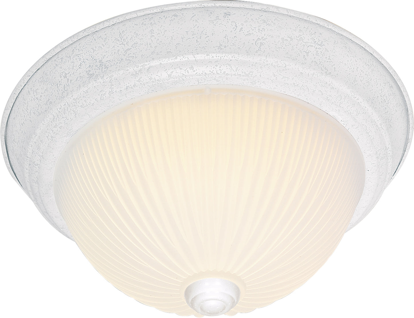 2 Light - 11" - Flush Mount - Frosted Ribbed