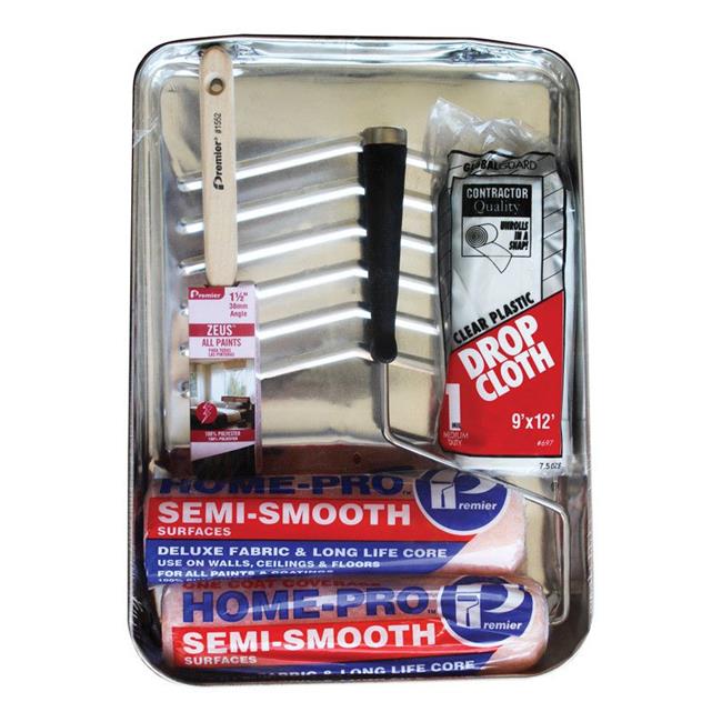 6PC ROLLER KIT W/HEAVY DUTY METAL TRAY
