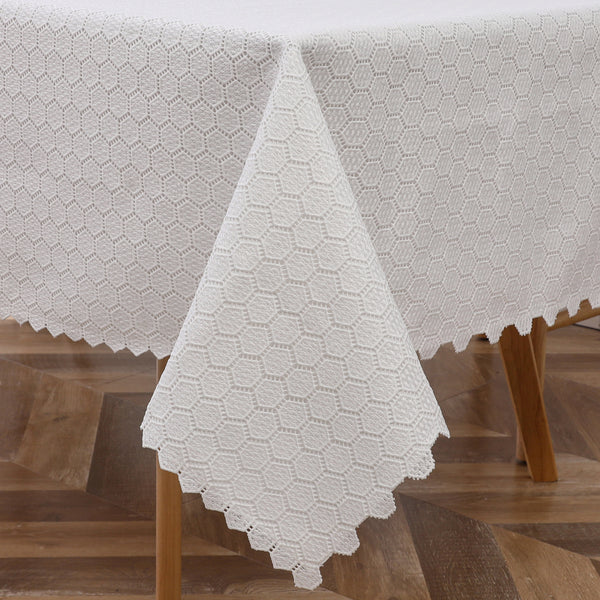 Majestic Tablecloth Lace, Mini Hexagon (Lined)