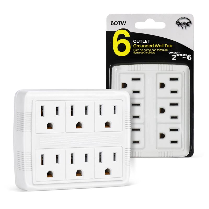 6 Outlet /Grounded Wall Tap