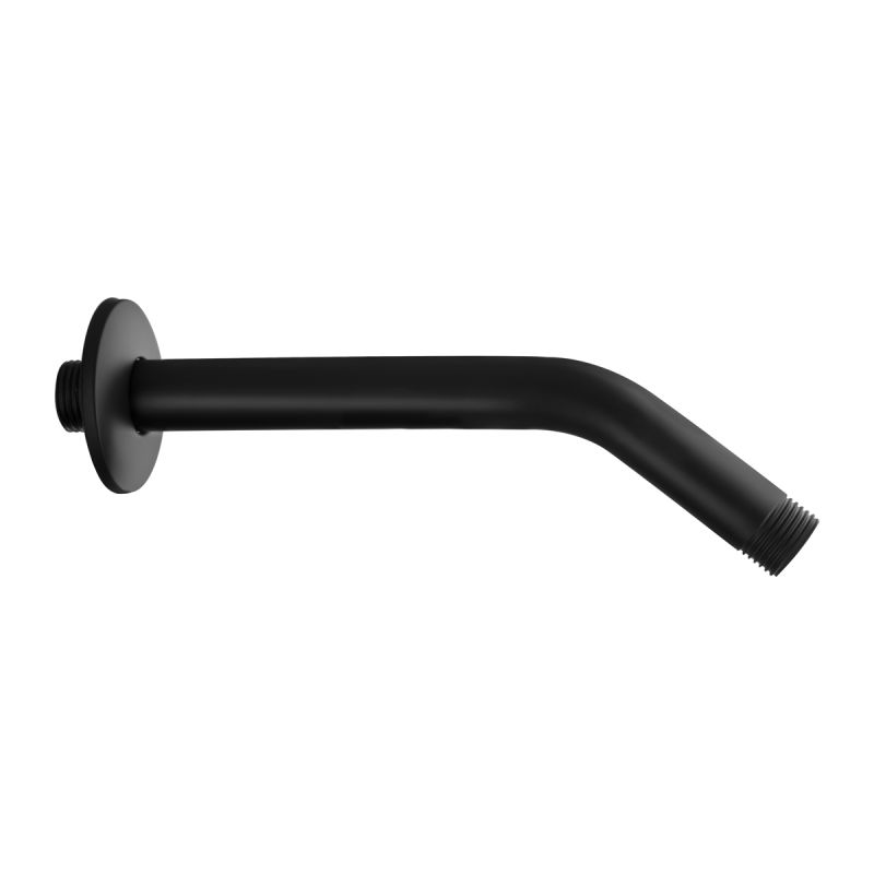 6'' S"S Shower Arm & Flange Set Matte Black 1