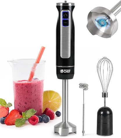 Commercial Chef Hand Blender with Beaker 500 Watts