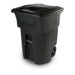 Toter 96 gal Greenstone Polyethylene Wheeled Garbage Can Lid Included