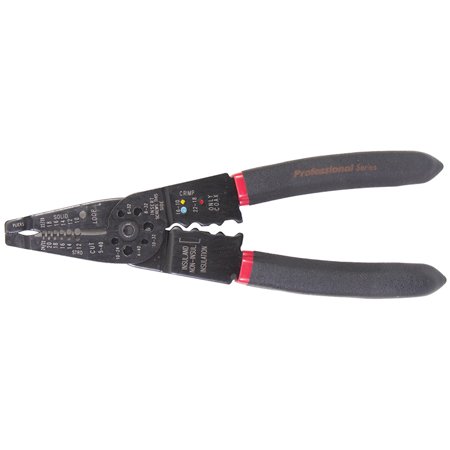 8-1/2" WIRE STRIPPER CUTTER CRIMPER CARDED