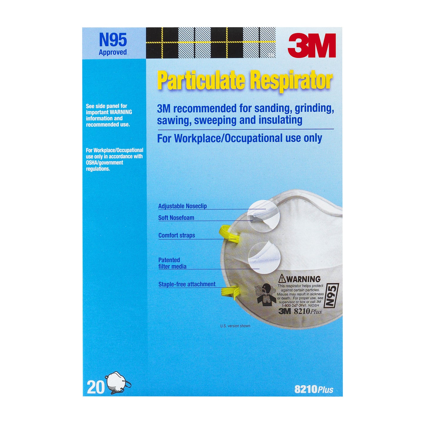 8210 Respirator Mask 20 Pk